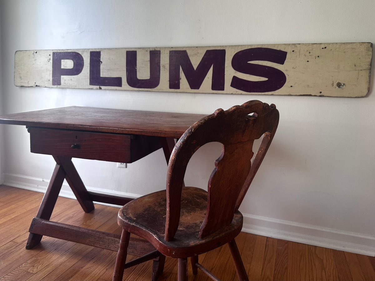 Double sided fruit stand sign