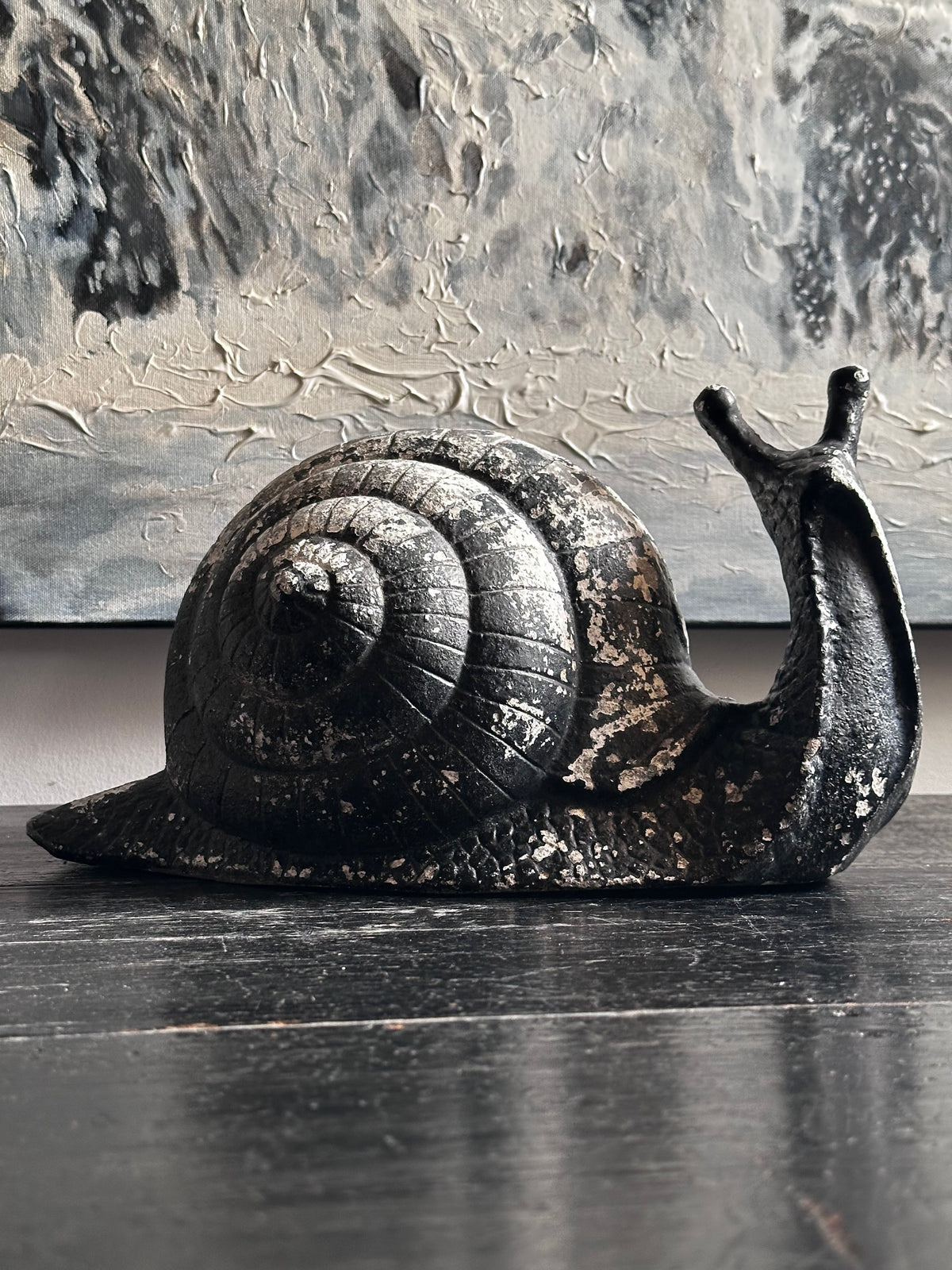 Cast aluminum snail