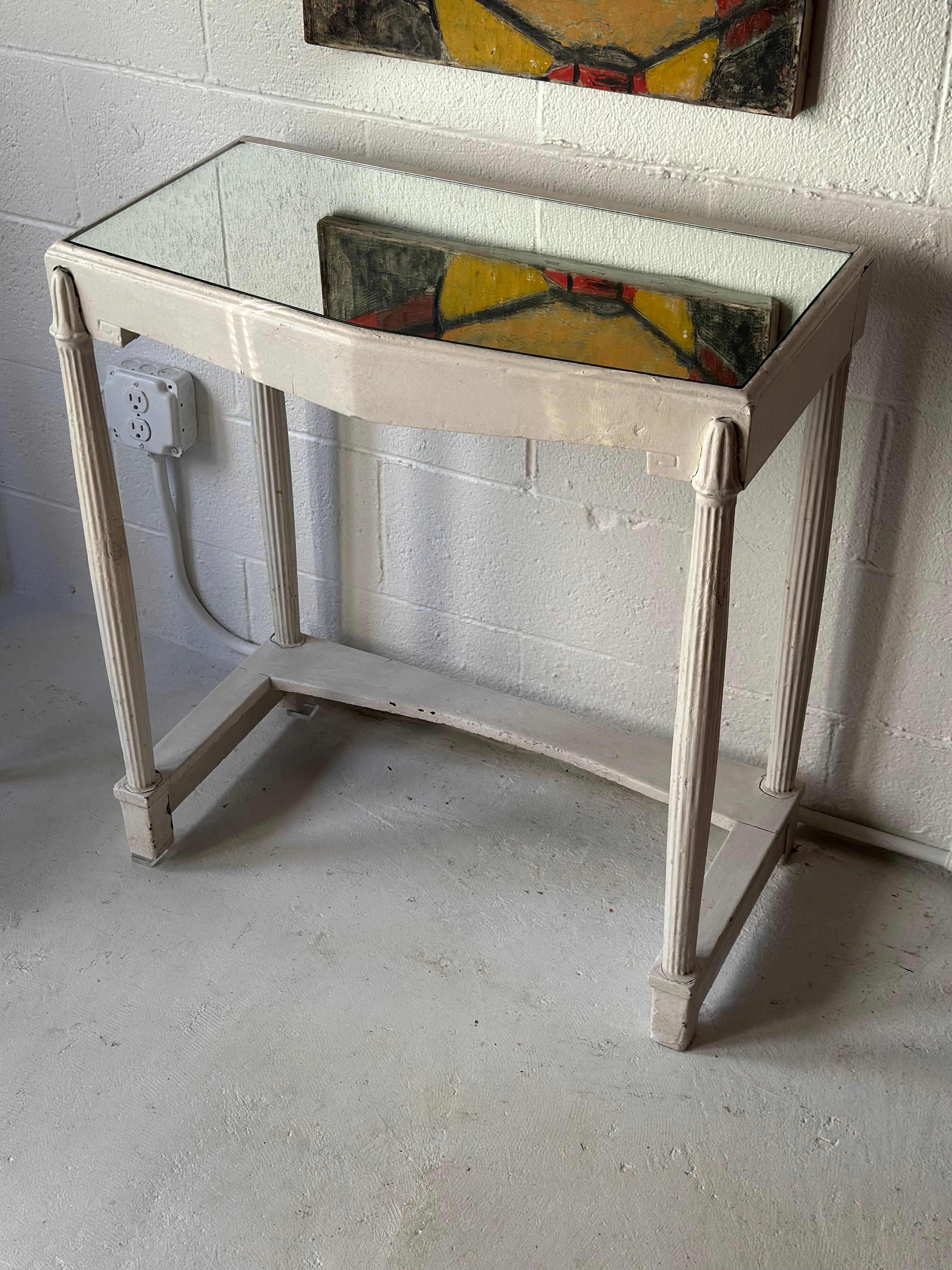 White Mirrored Vanity Table