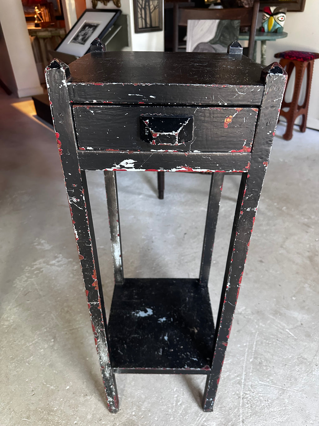 Black arts and crafts side table