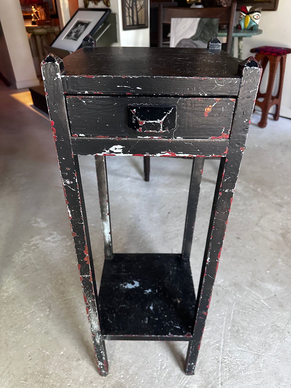 Black arts and crafts side table