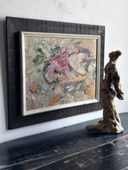 Abstract floral on board