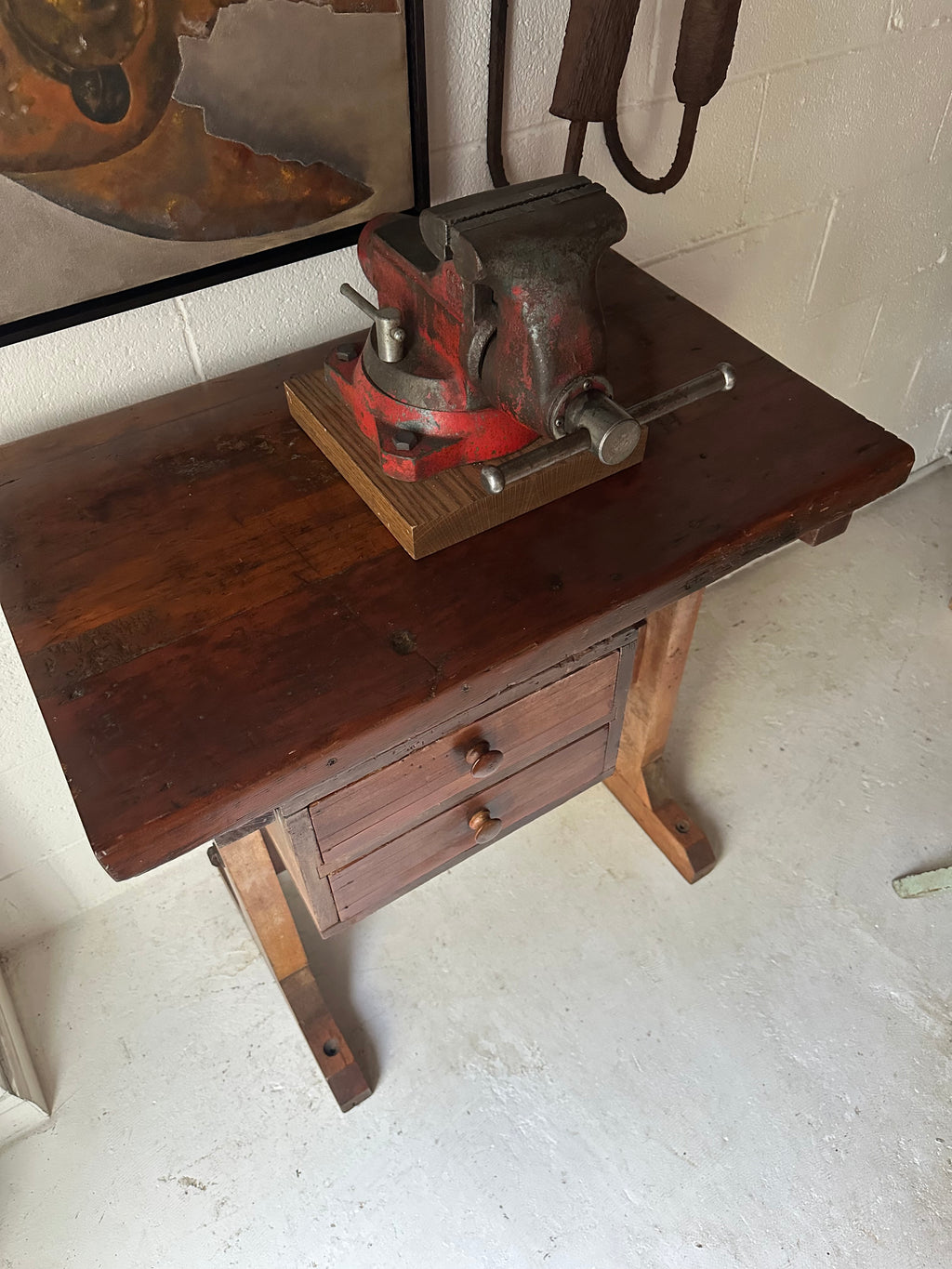 Two Drawer Side Table