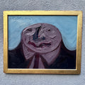 Bald impasto figure