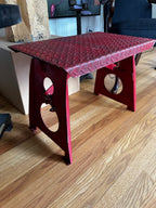 Diamond plate collapsible Boeing workstation/bench