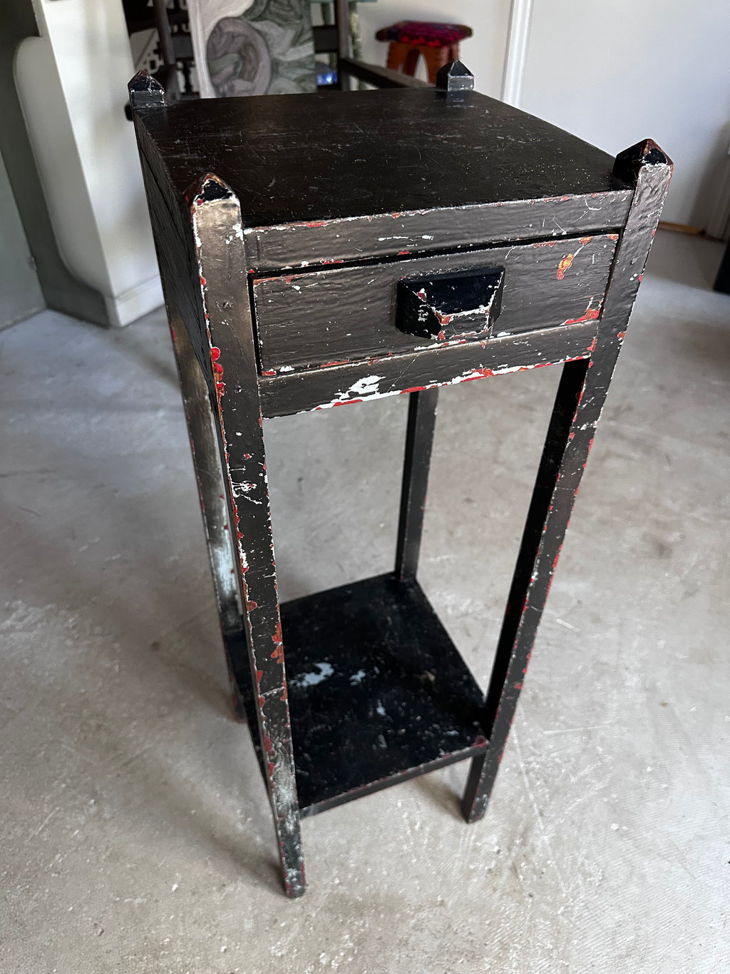 Black arts and crafts side table