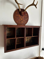 Folk Art Antler Wall Shelf