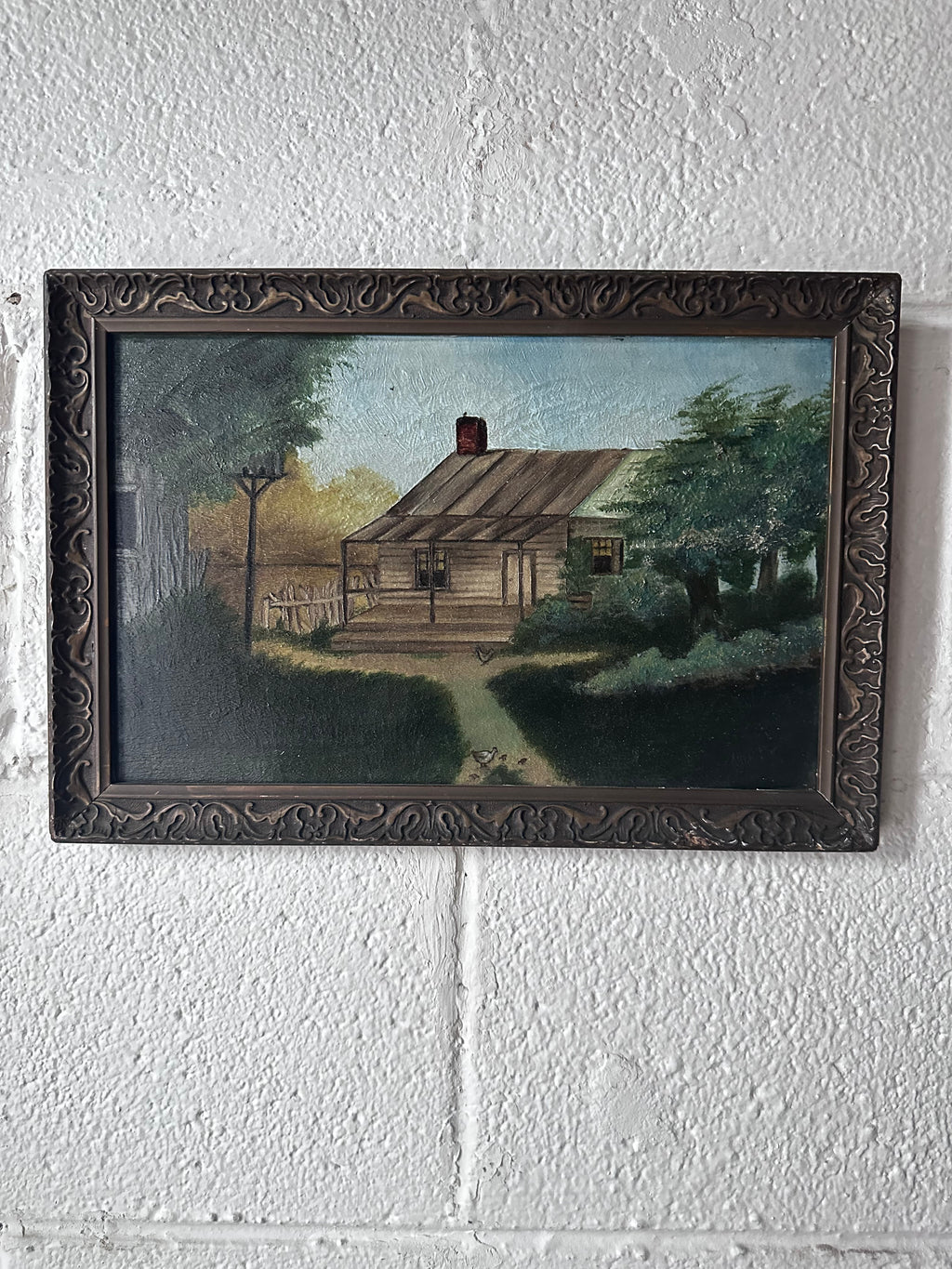 Cabin on artist board