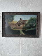 Cabin on artist board