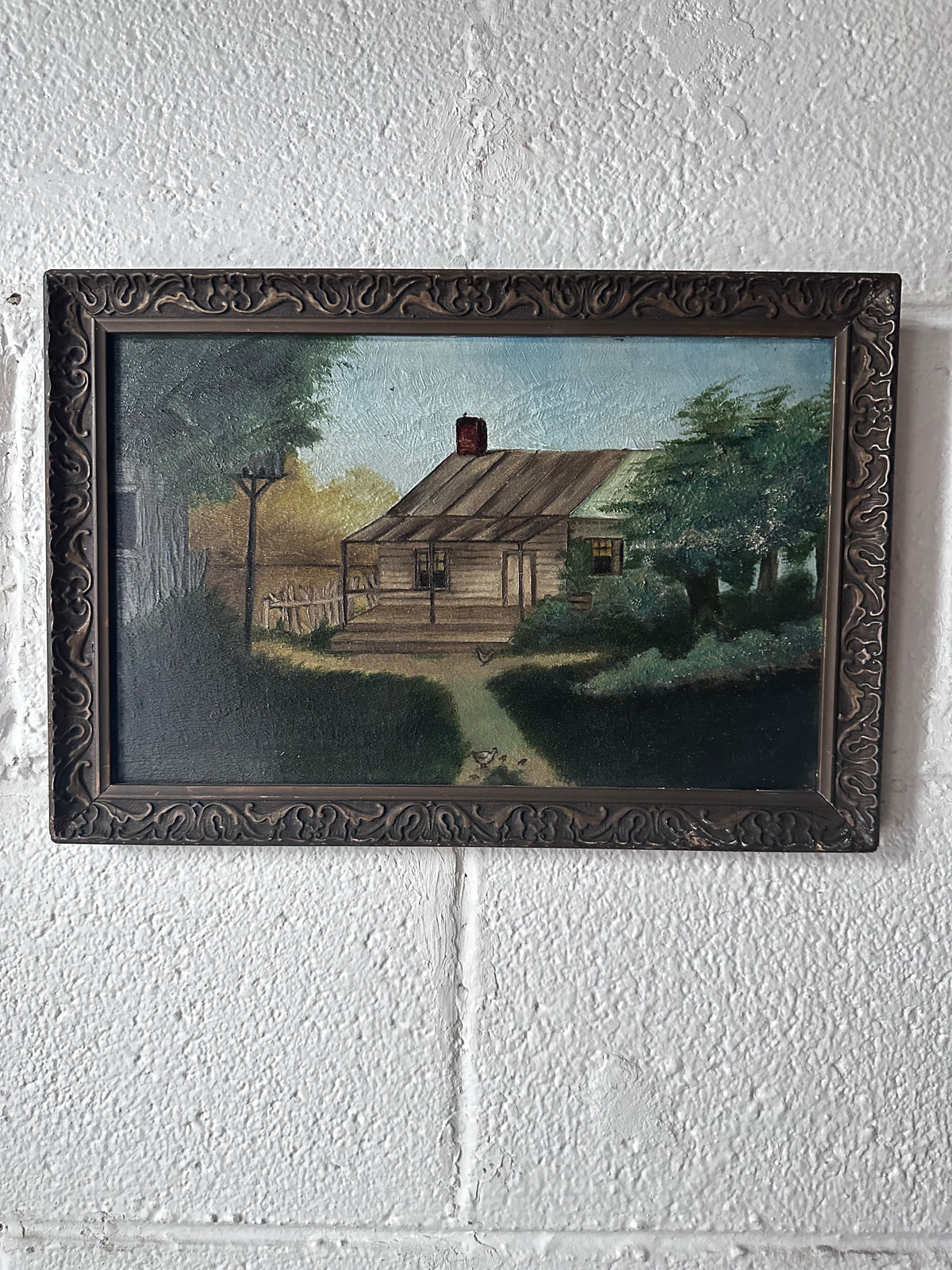Cabin on artist board