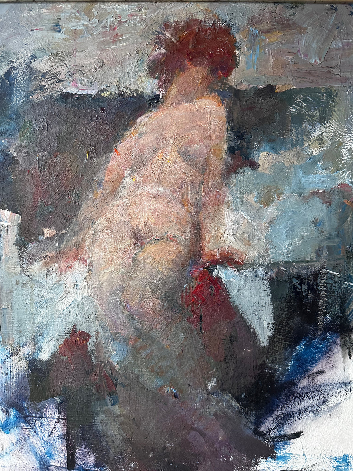 Leaning Nude Figure