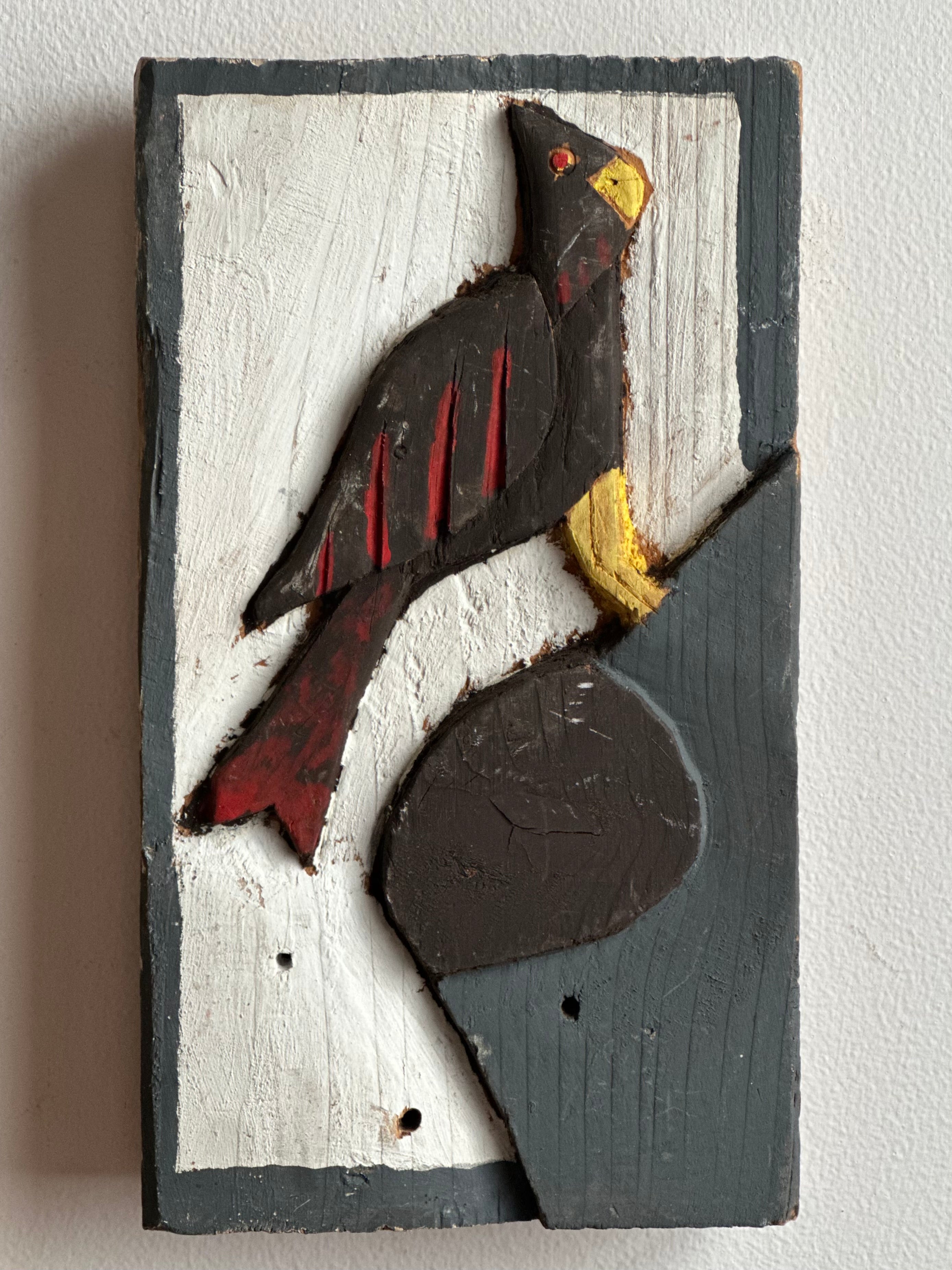 Carved Wooden Cardinal