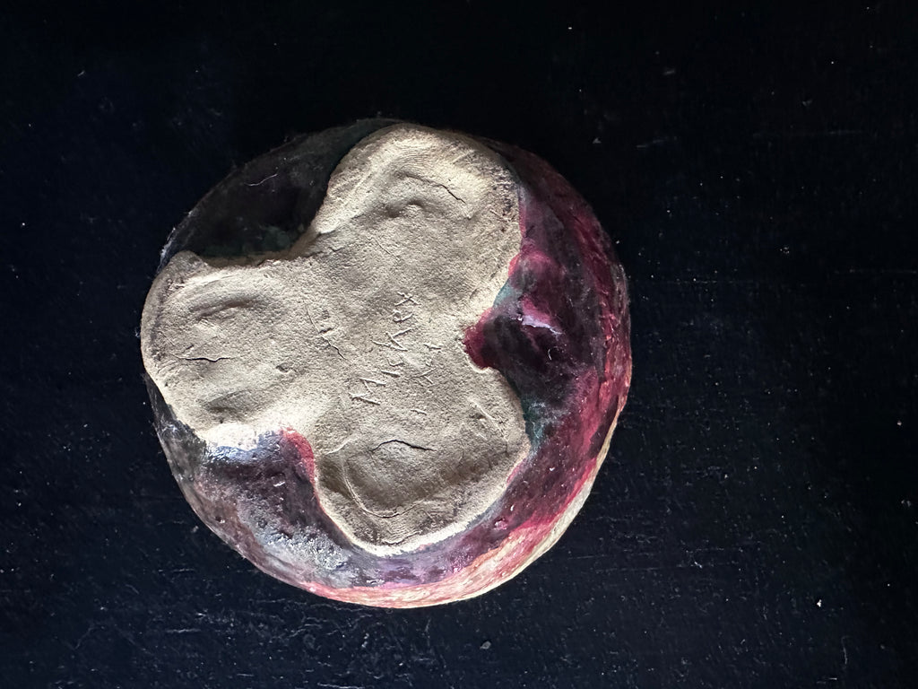 Orange and Black Ceramic Bowl