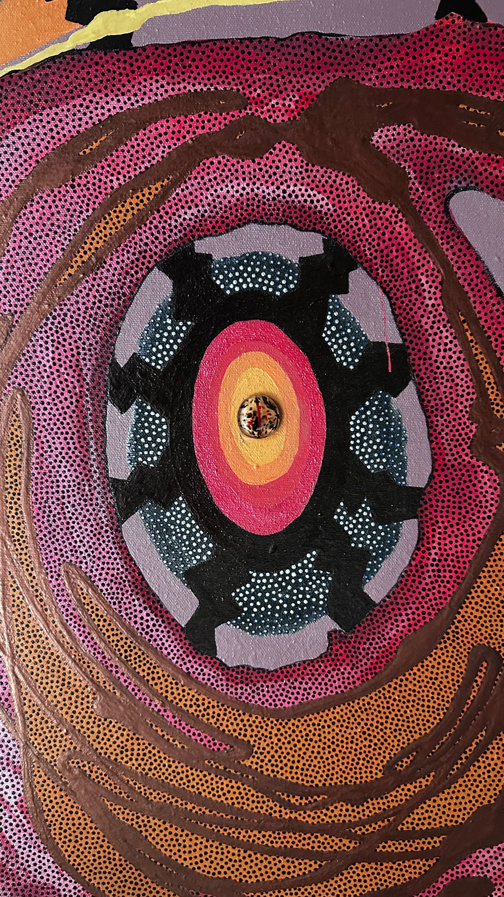 70’s Mixed Media Painting