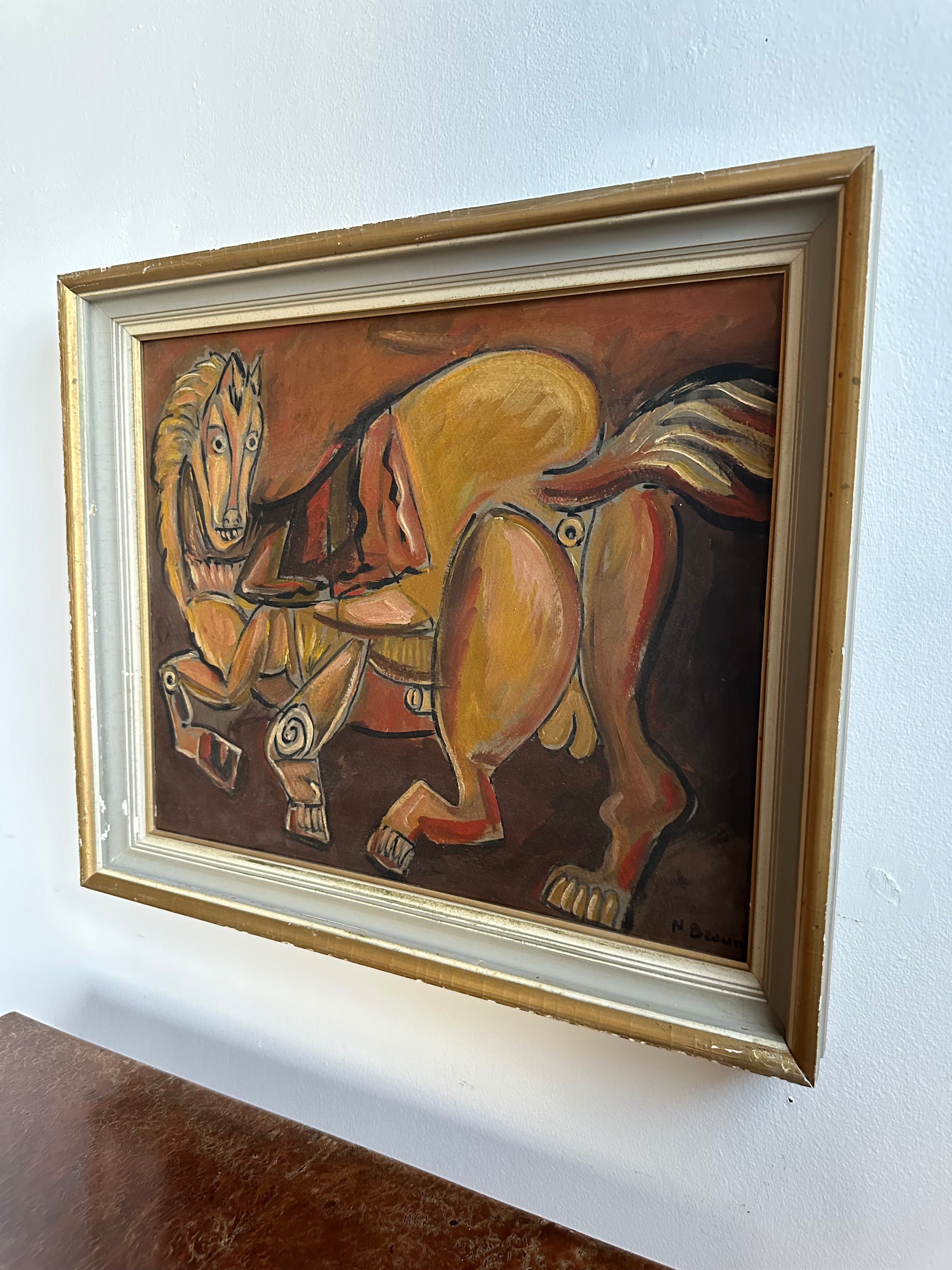 Cubist Horse Painting