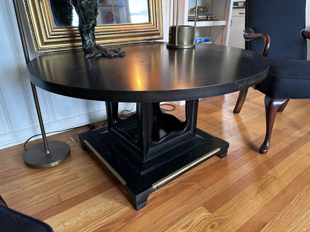 Steel top cocktail table