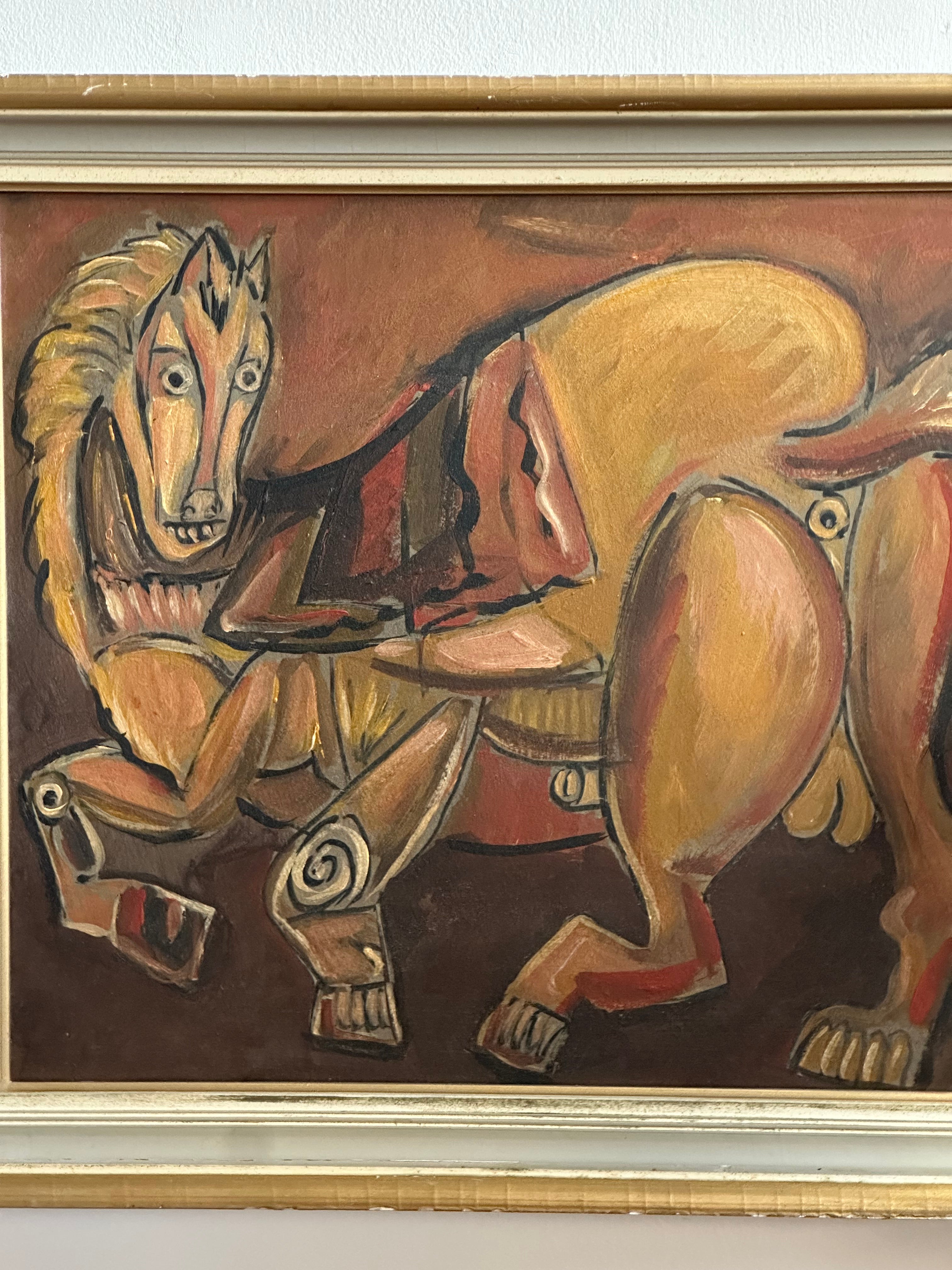 Cubist Horse Painting