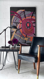 70’s Mixed Media Painting