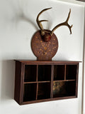 Folk Art Antler Wall Shelf