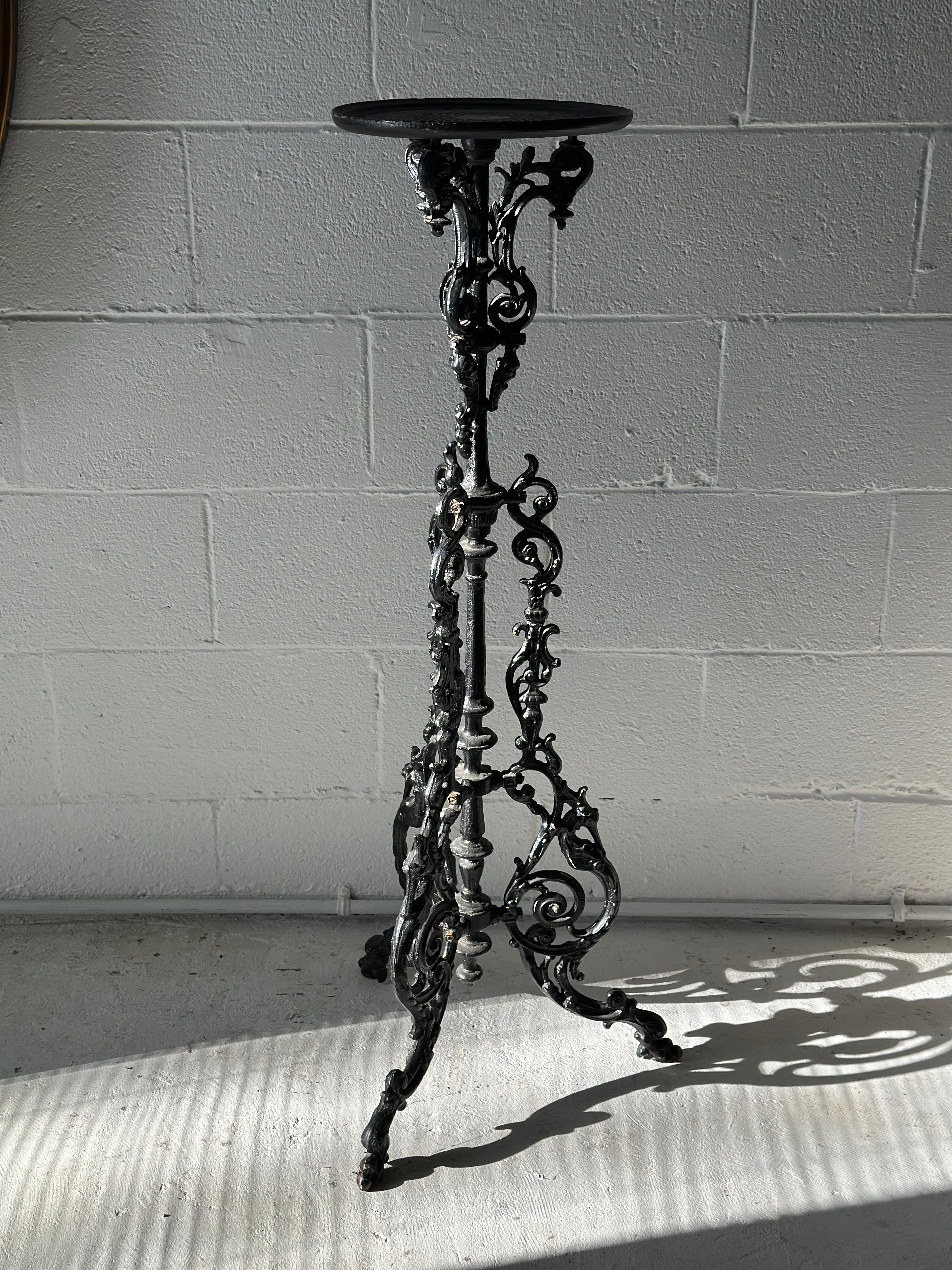 Black Victorian Plant Stand