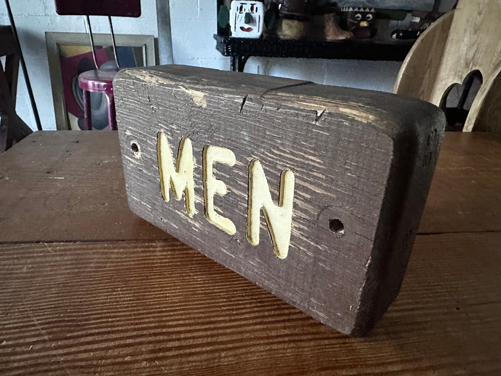 Men’s state park restroom sign