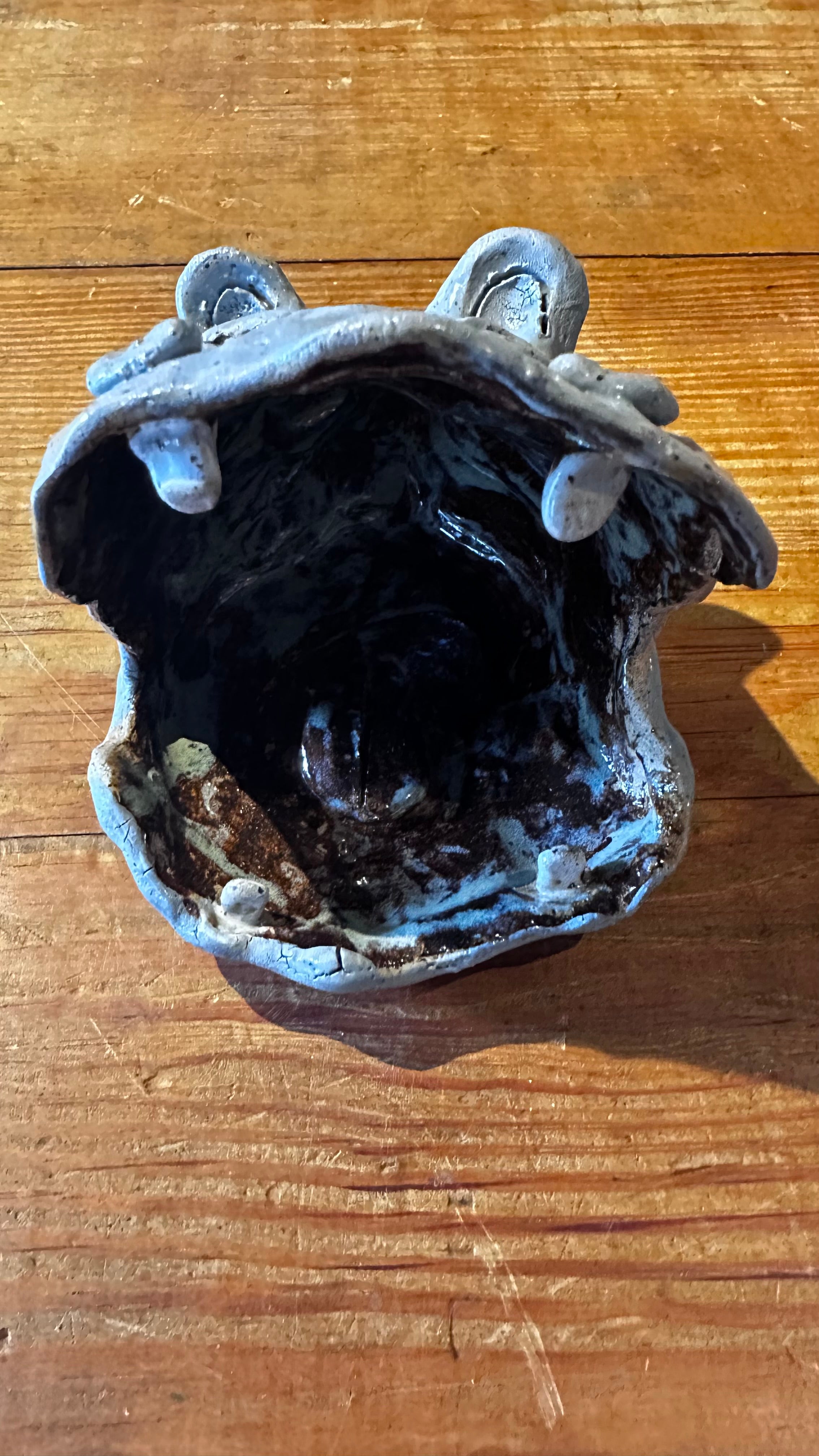 Ceramic Hippo Head