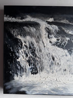 Black and White Waterfall