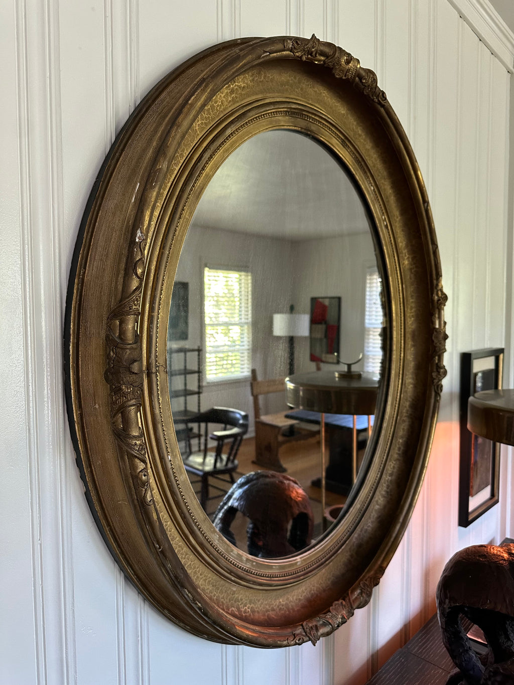 19th Century Oval Mirror