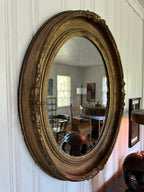 19th Century Oval Mirror