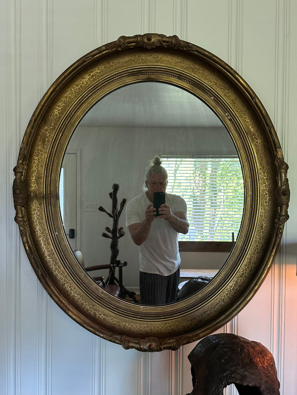 19th Century Oval Mirror