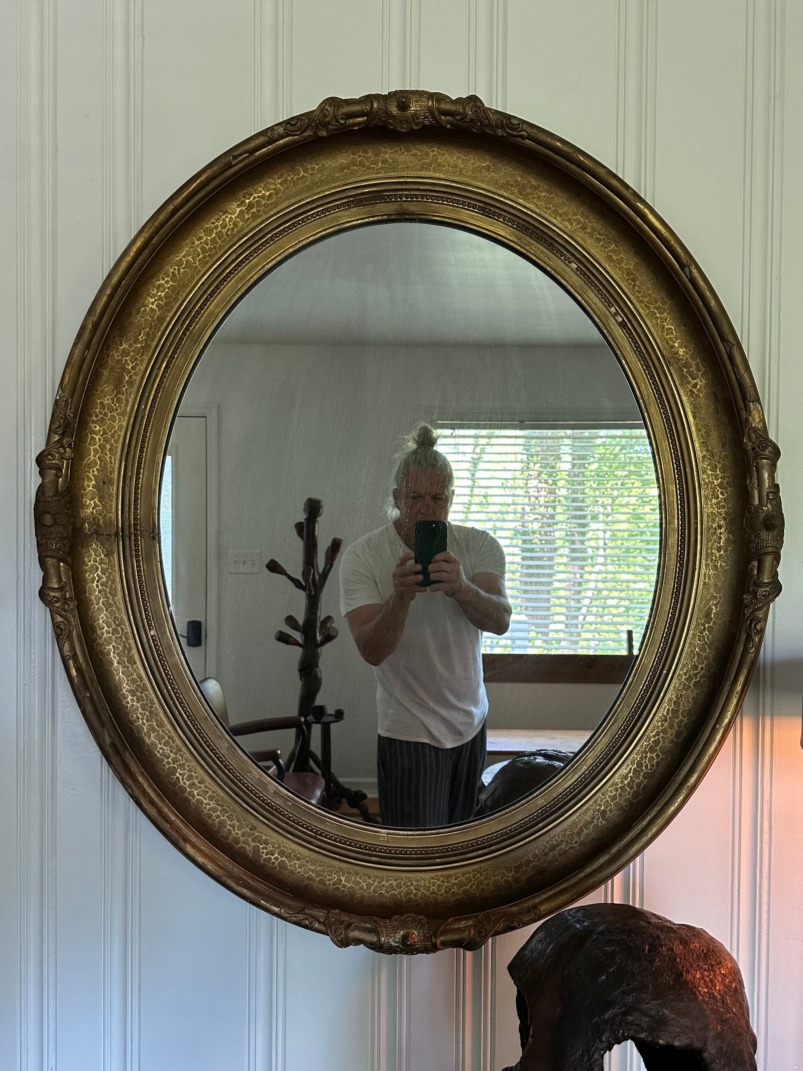 19th Century Oval Mirror