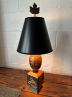 Commemorative Canadian Copper Table Lamp