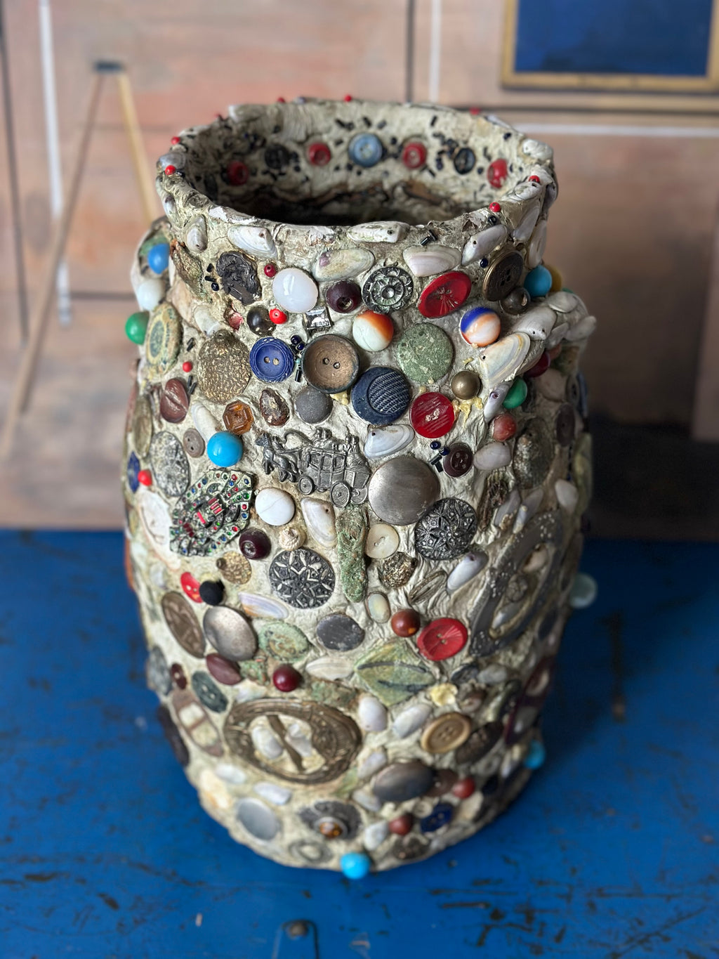 Marble Encrusted Memory Jar
