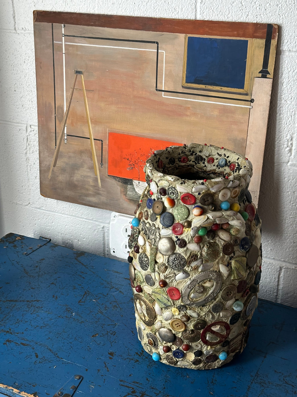 Marble Encrusted Memory Jar
