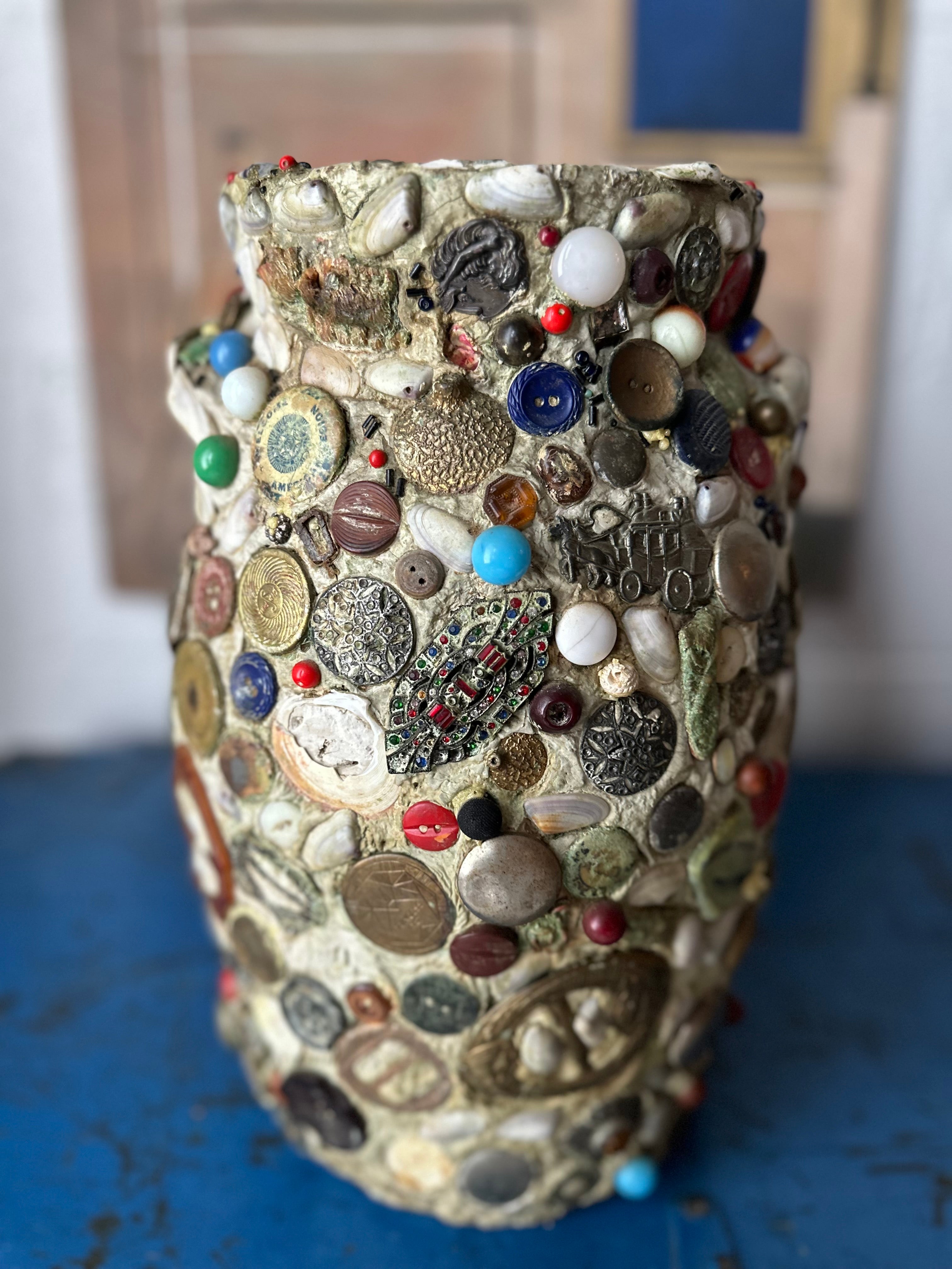 Marble Encrusted Memory Jar