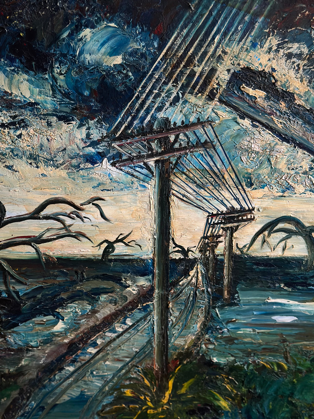 Coastal Hurricane Painting ￼