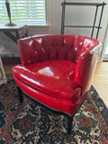 Pair of 1960s red lounge chairs