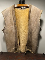 Hand Painted Shearling Bomber Jacket Liner