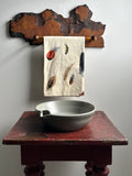 Homemade Burl Slab Towel Bar