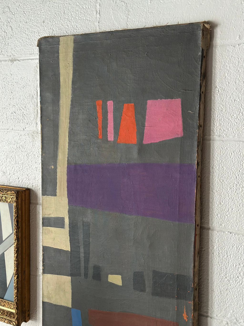 Abstract, geometric, mid-century painting
