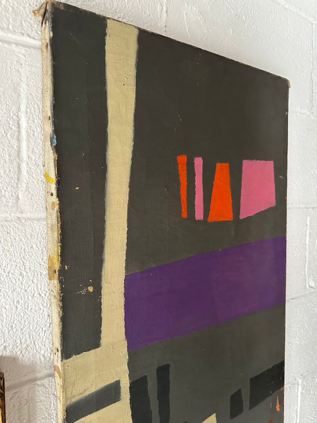 Abstract, geometric, mid-century painting