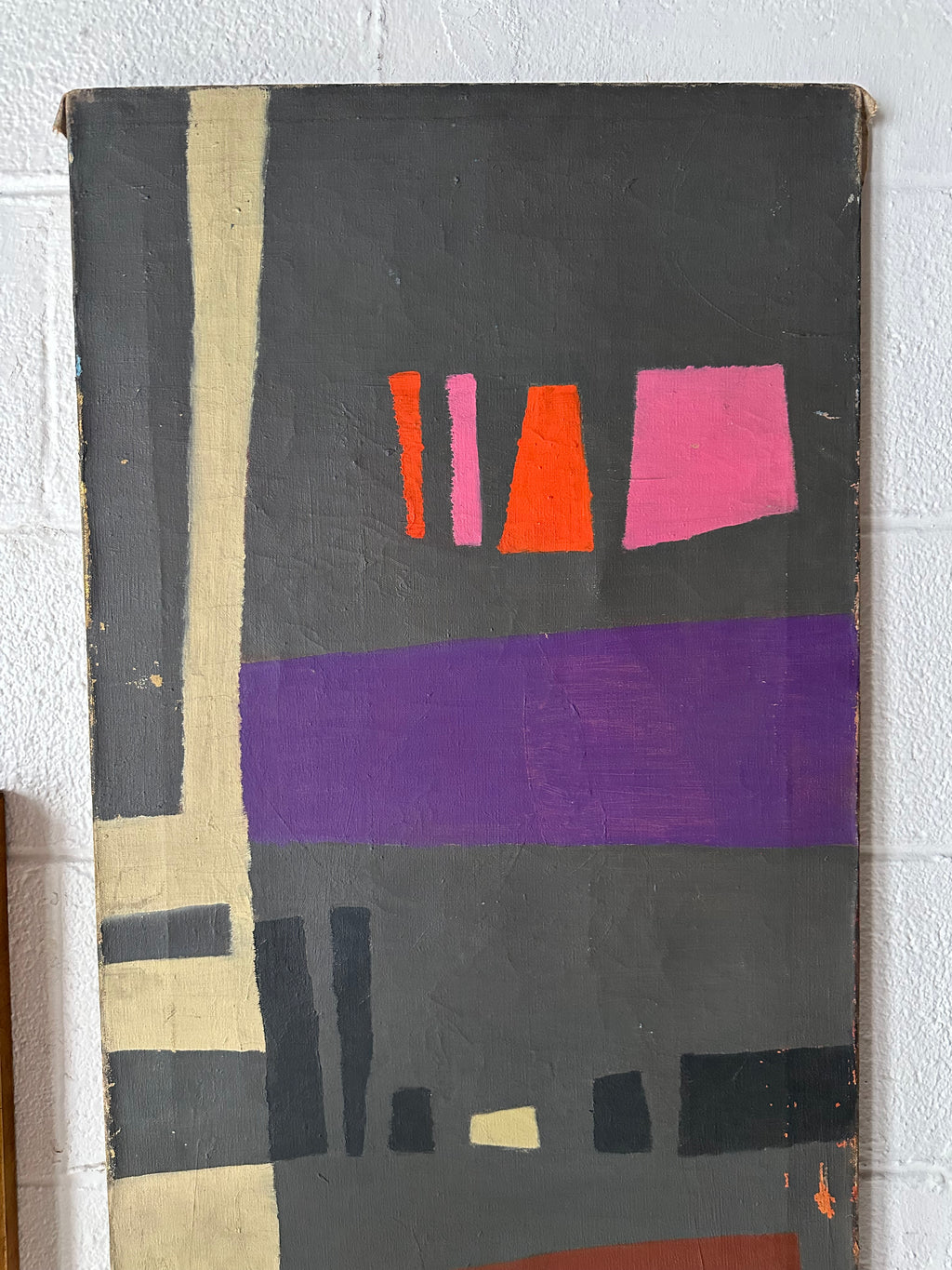 Abstract, geometric, mid-century painting