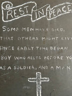 Fallen Soldier Burial Plaque