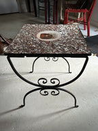 Mosaic Tile Top Side Table