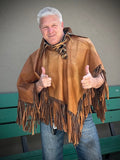 70’s Leather Poncho
