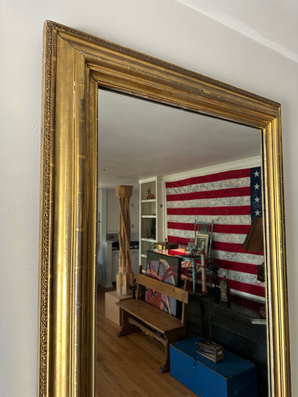 19th Century Vertical Mirror
