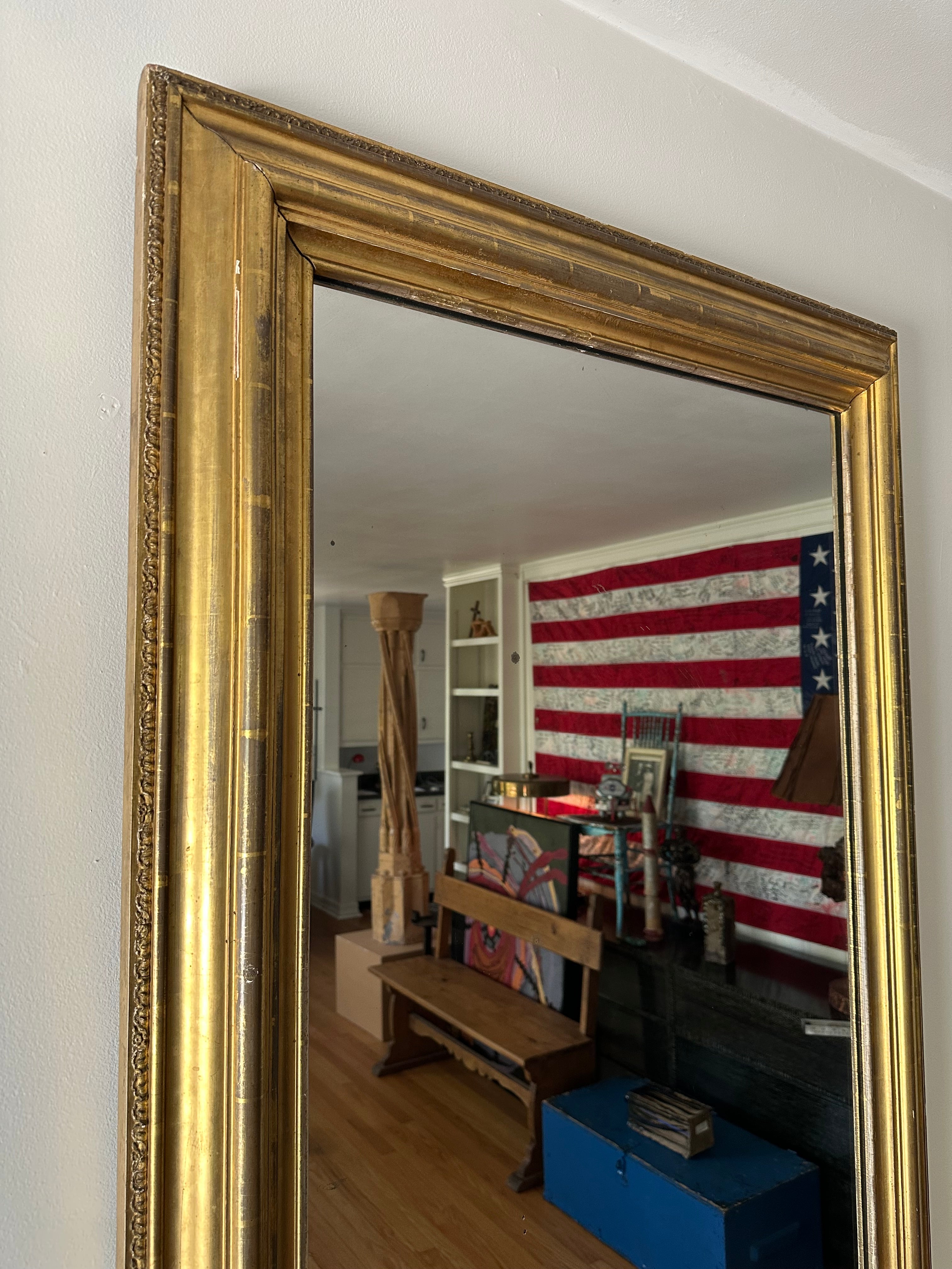 19th Century Vertical Mirror