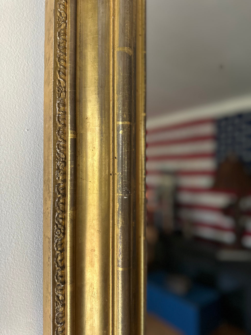 19th Century Vertical Mirror