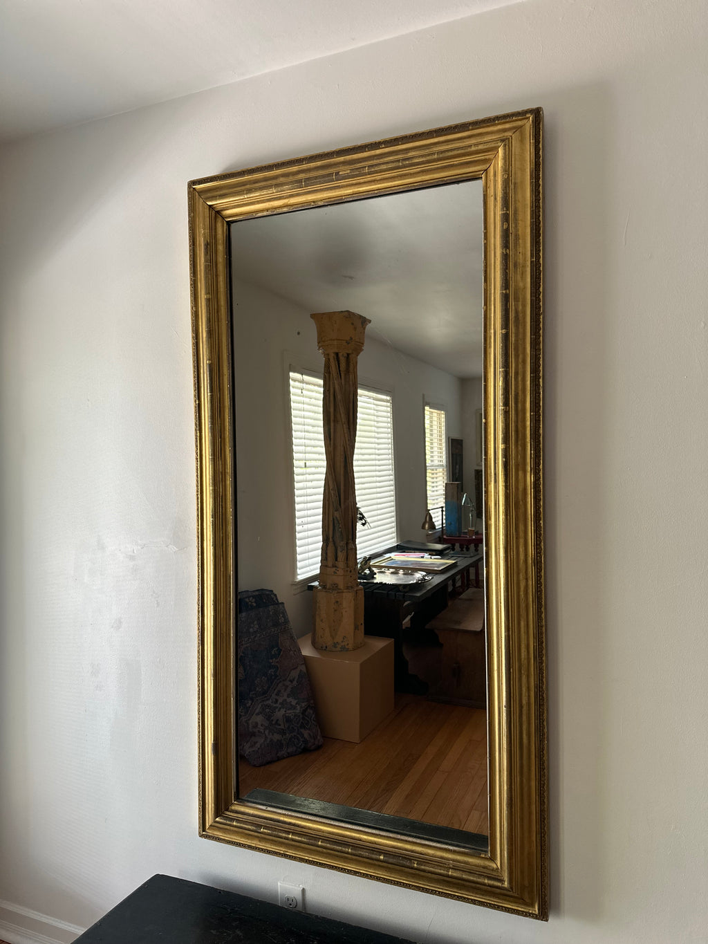 19th Century Vertical Mirror