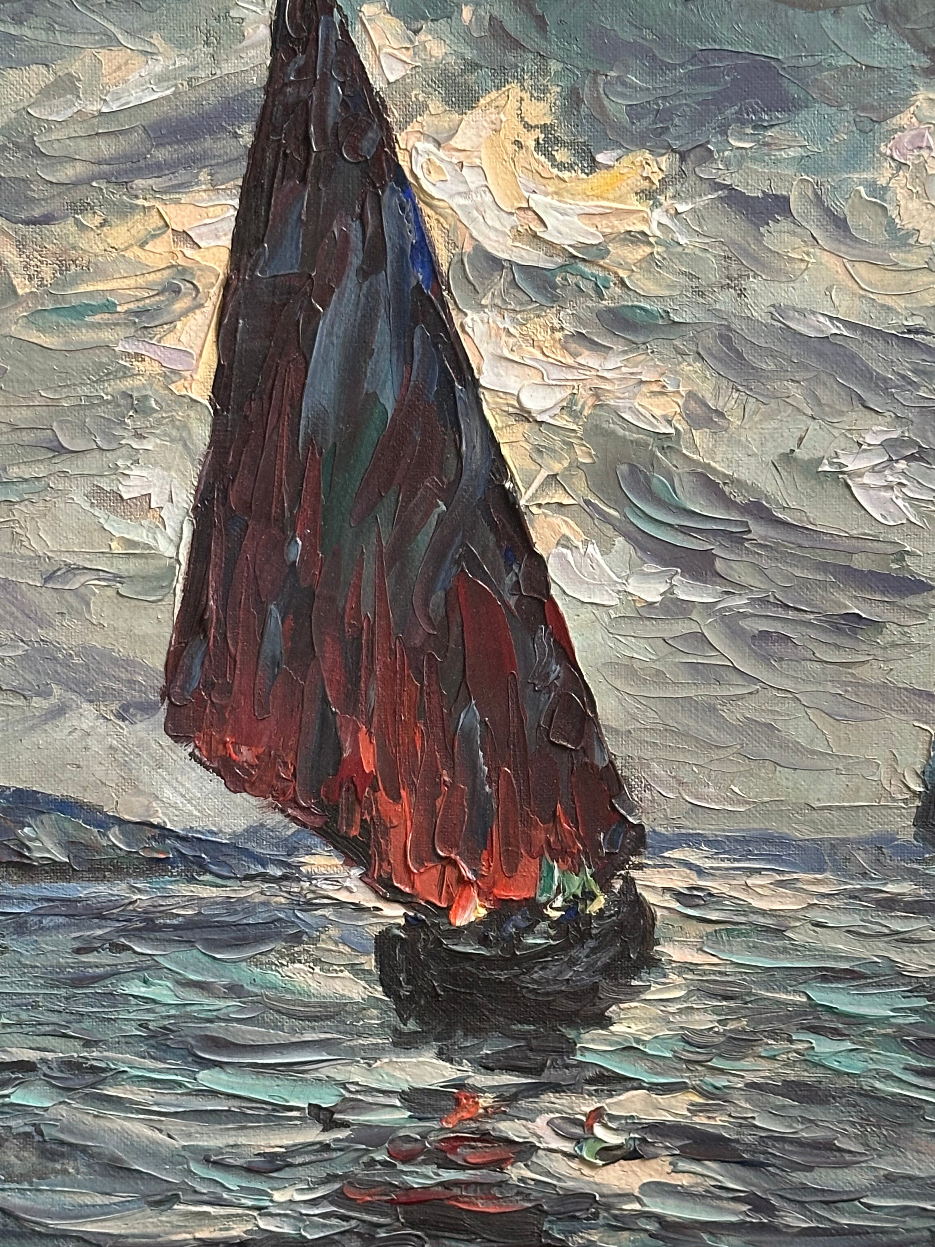 Impressionist Sailing Painting
